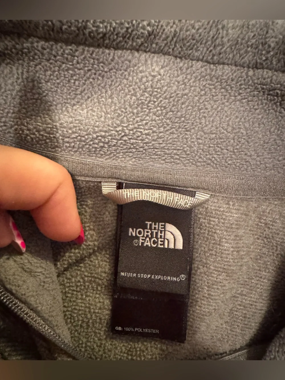 The North Face Men's Olive Green Half-Zip Sweater